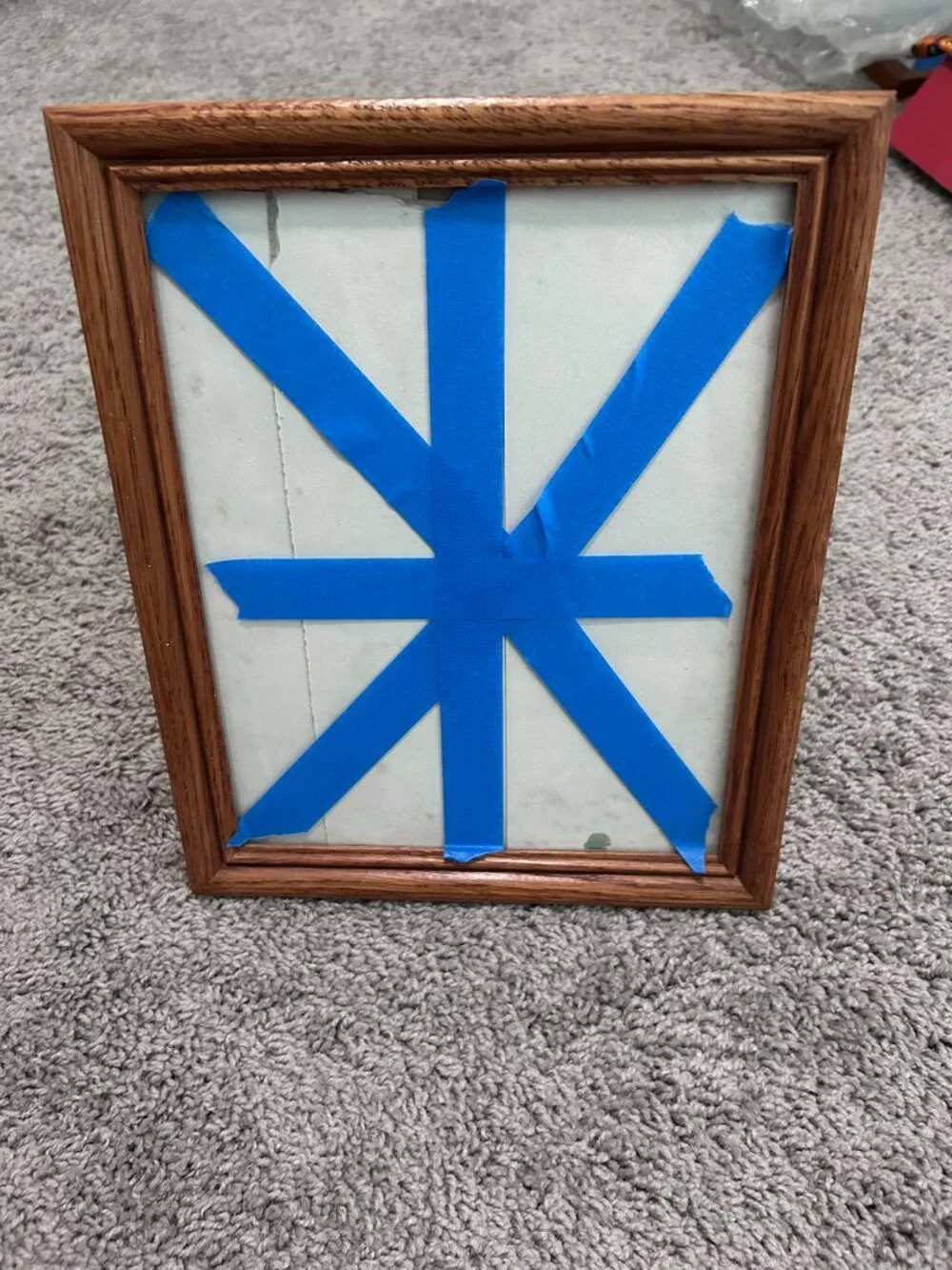 Vintage Brown Solid Wood Picture Frame 8x10 Photo Size w/Glass
